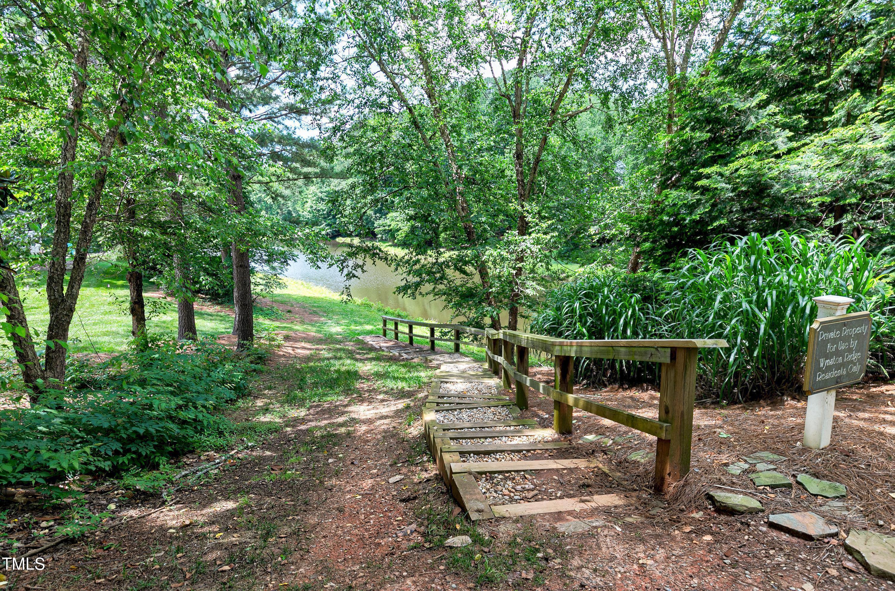 100 Buckden Place Cary, NC 27518 - Photo 58 of 70 100 Buckden 58 pond stairs