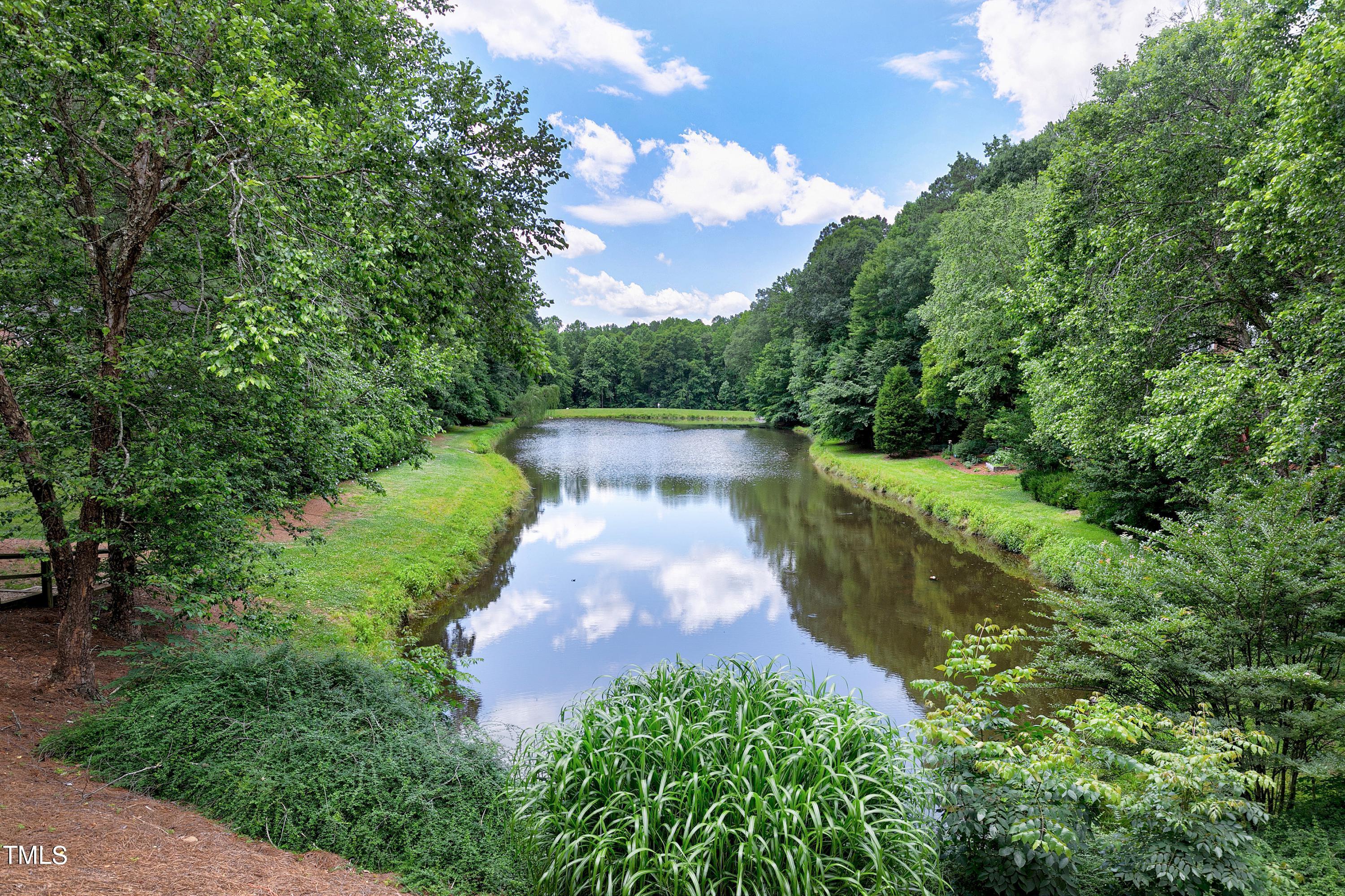 100 Buckden Place Cary, NC 27518 - Photo 60 of 70 a view of a lake with a yard