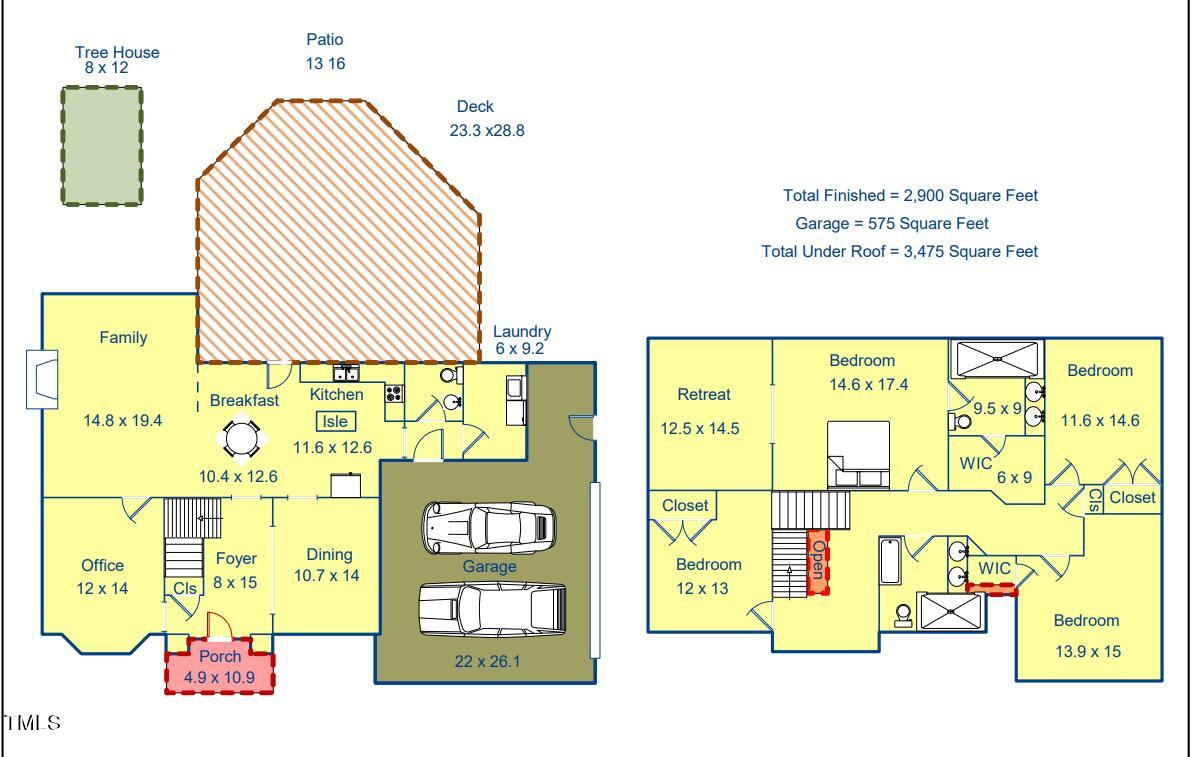 100 Buckden Place Cary, NC 27518 - Photo 70 of 70 100 Buckden JPEG Sketch