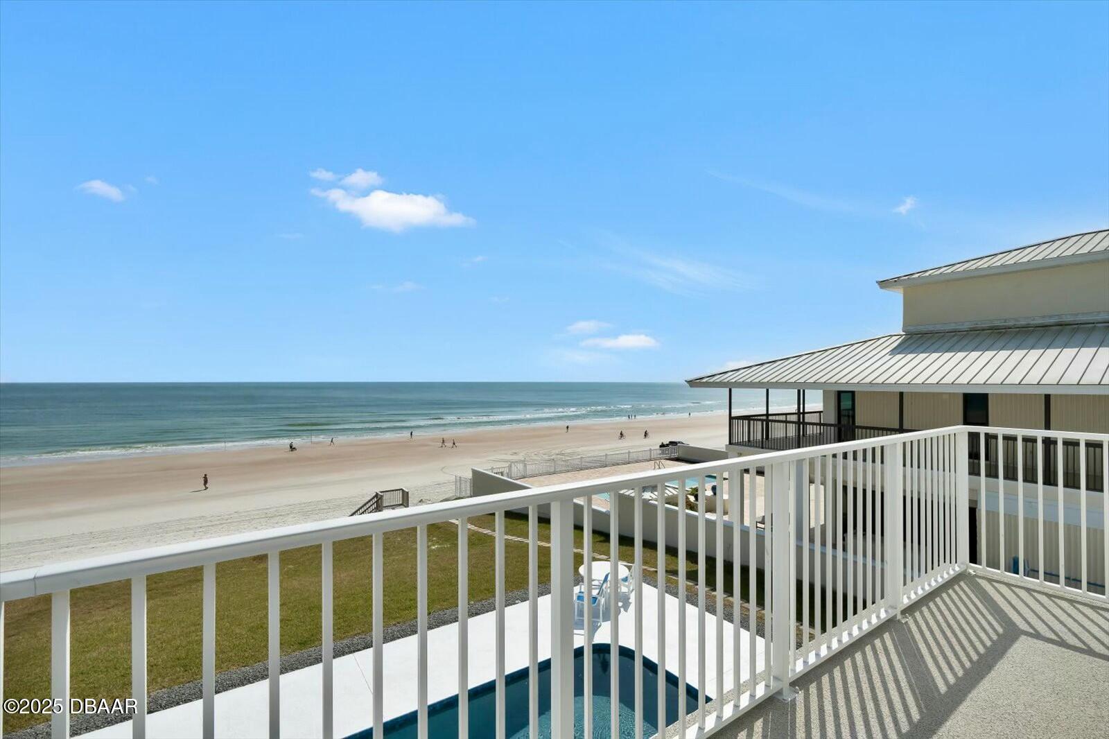 4363 South Atlantic Avenue Ponce Inlet, FL 32127 - Photo 22 of 46 a view of balcony with furniture