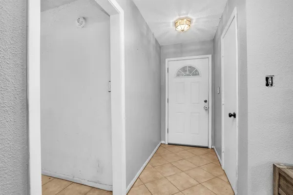a view of a hallway with a elevator