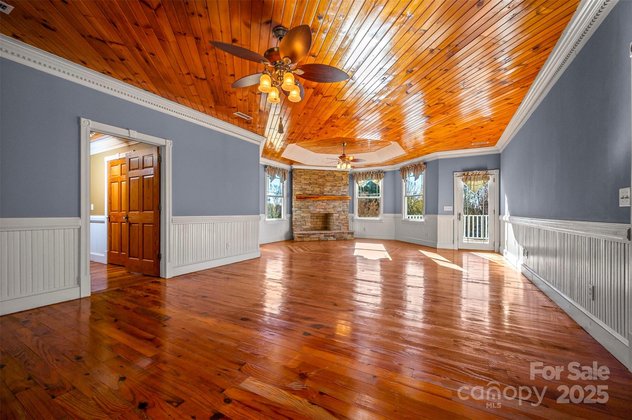 648 Harrill Dairy Road Forest City, NC 28043 - Photo 30 of 47 a view of a house with pool and wooden floor