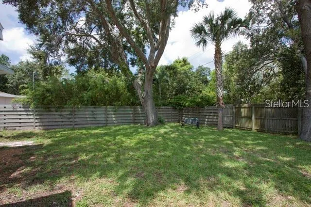 a backyard of a house