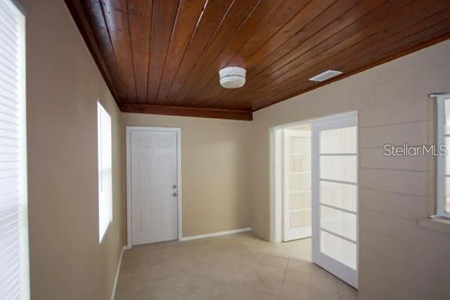 a view of an empty room