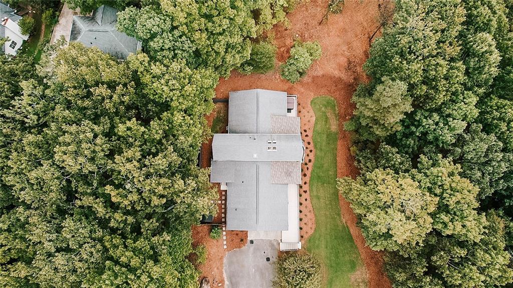 7820 Bethel Road Gainesville, GA 30506 - Photo 51 of 56 an aerial view of a house with a yard