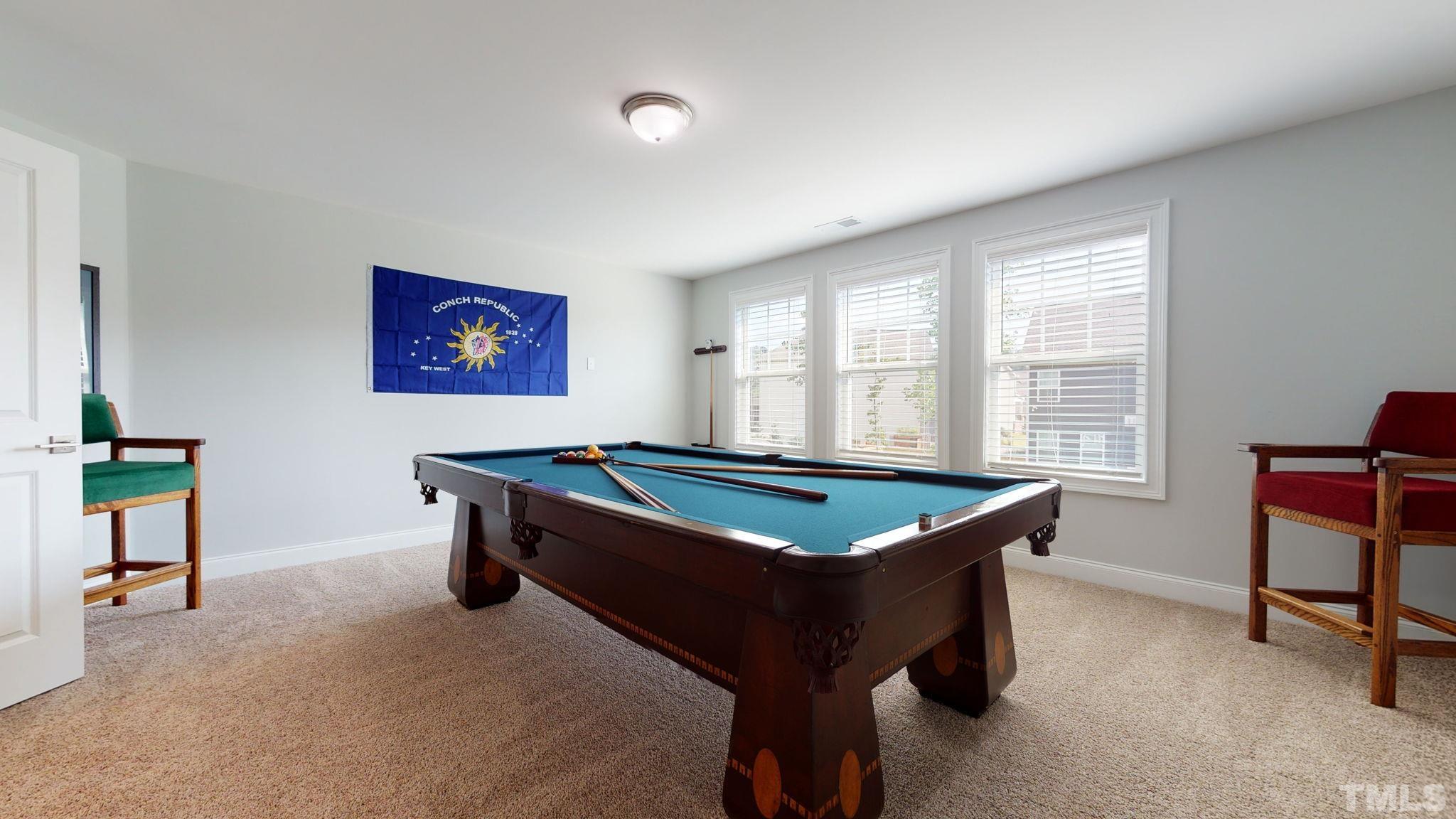 2351 Terrmini Drive Apex, NC 27502 - Photo 21 of 30 a room with furniture pool table and windows