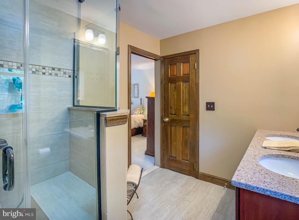 228 Rices Mill Road Wyncote, PA 19095 - Photo 43 of 64 Primary Bath recently updated. Double-sink vanity