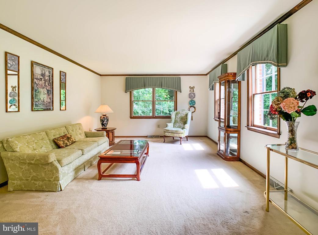 228 Rices Mill Road Wyncote, PA 19095 - Photo 8 of 64 Bright, sunny Living Room with wall to wall carpet
