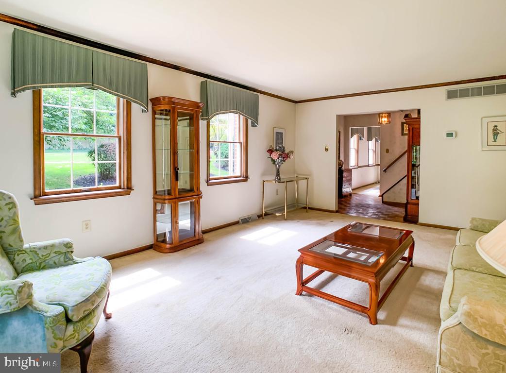 228 Rices Mill Road Wyncote, PA 19095 - Photo 9 of 64 View from Living Room to Front Door & Foyer
