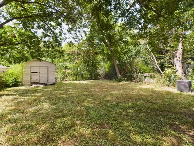 a backyard of a house