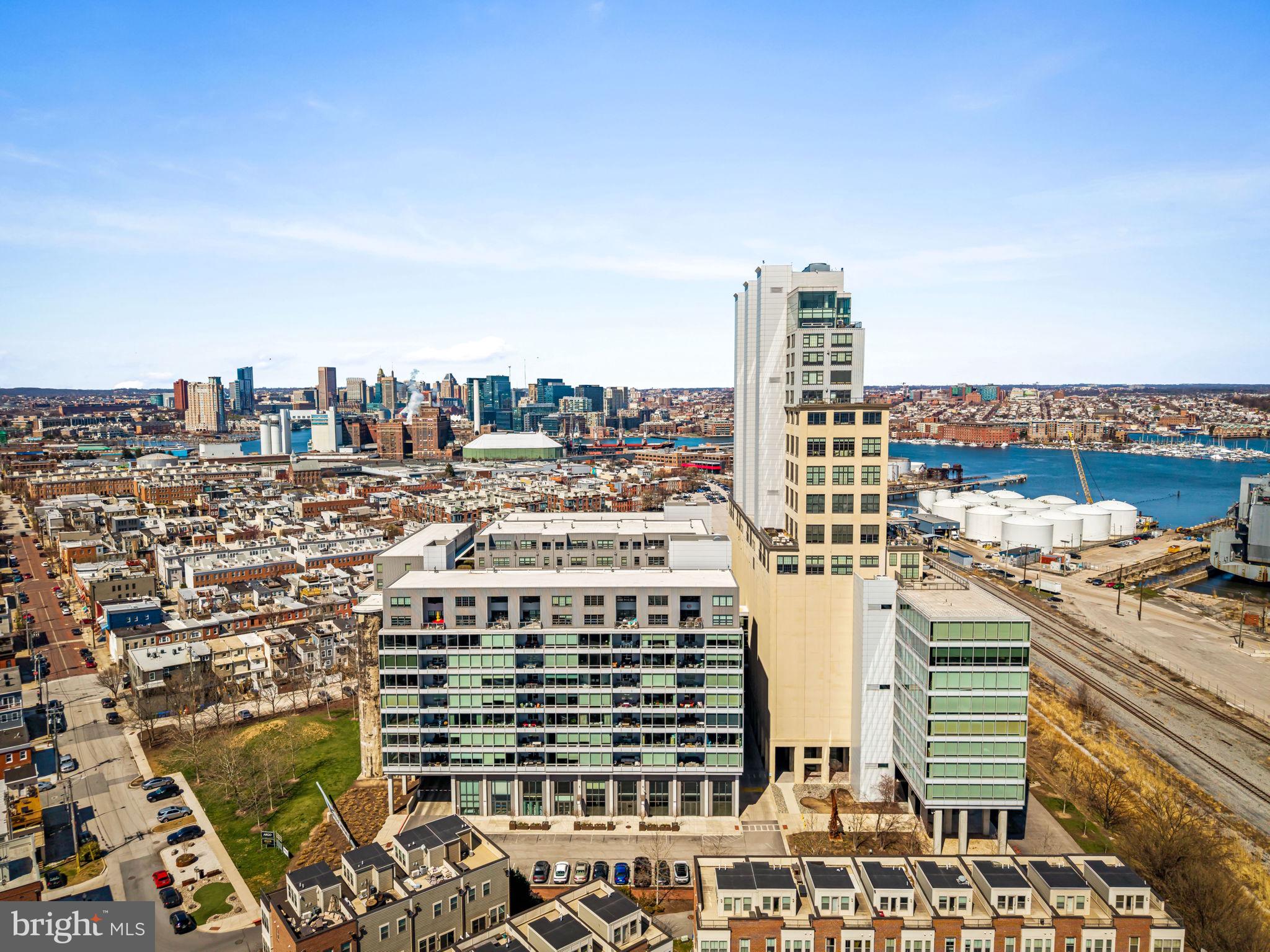 1200 Steuart Street, Unit 1035 Baltimore, MD 21230 - Photo 63 of 96 a view of a city with tall buildings