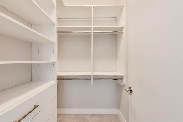 a picture of a room with a door