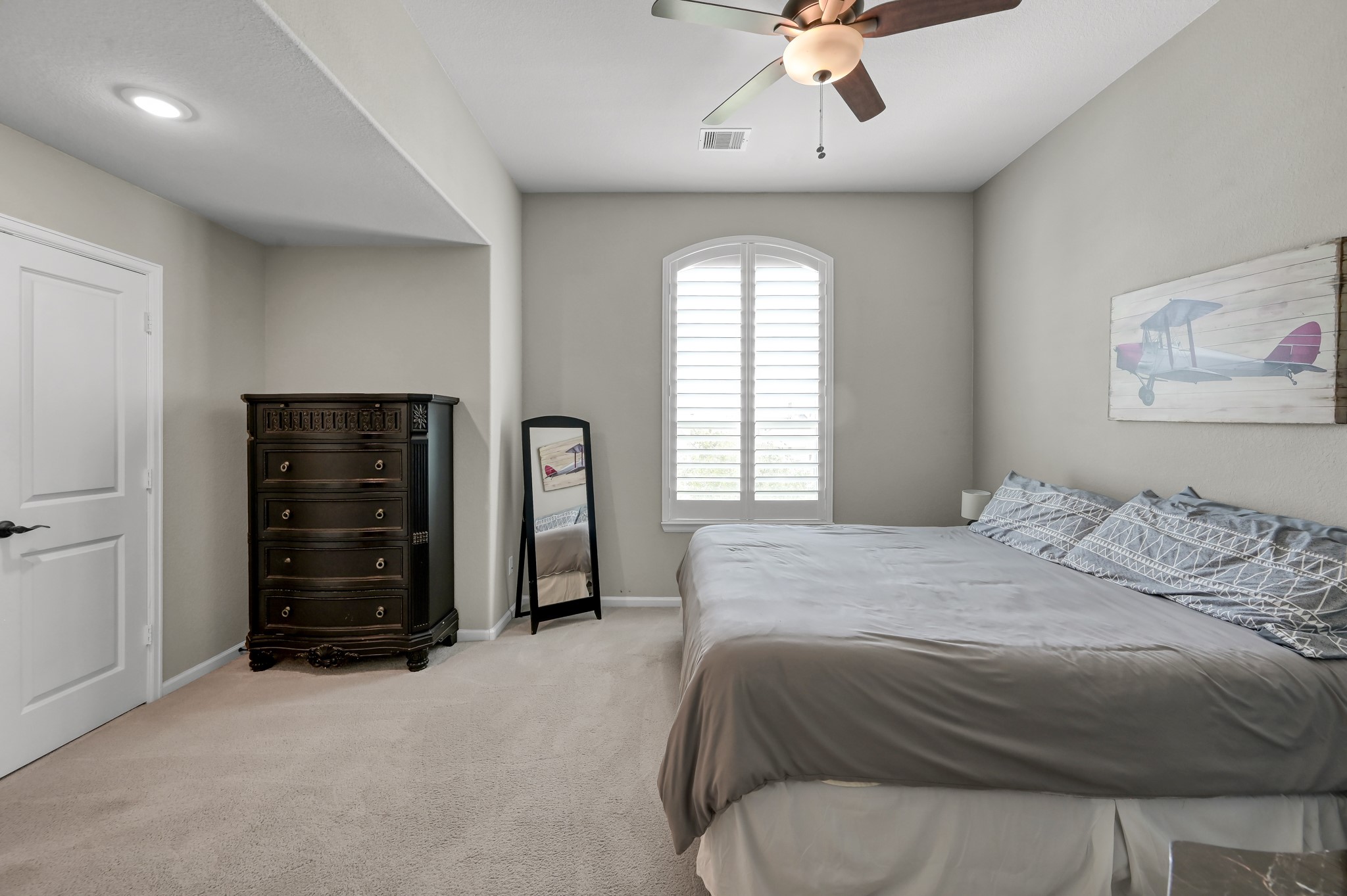25015 Karacabey Court Spring, TX 77389 - Photo 36 of 49 Upstairs bedroom 2 also has a full bathroom ensuite. This one is also off the flex room but closer to the stairs.