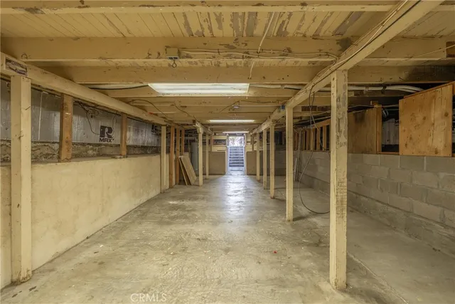 a view of a livingroom with a flat screen tv