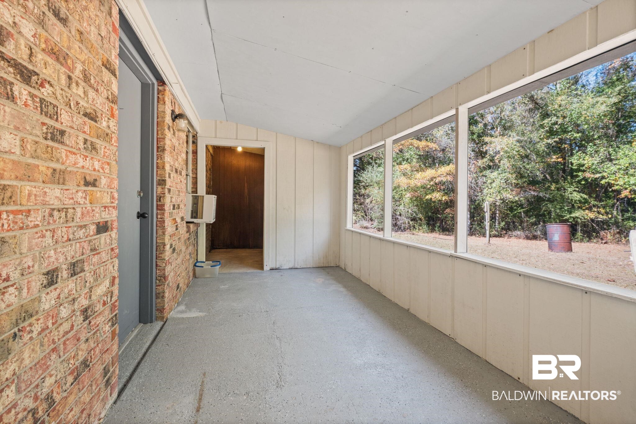 1456 Herman Williams Road Fruitdale, AL 36539 - Photo 16 of 24 Unfurnished sunroom featuring lofted ceiling
