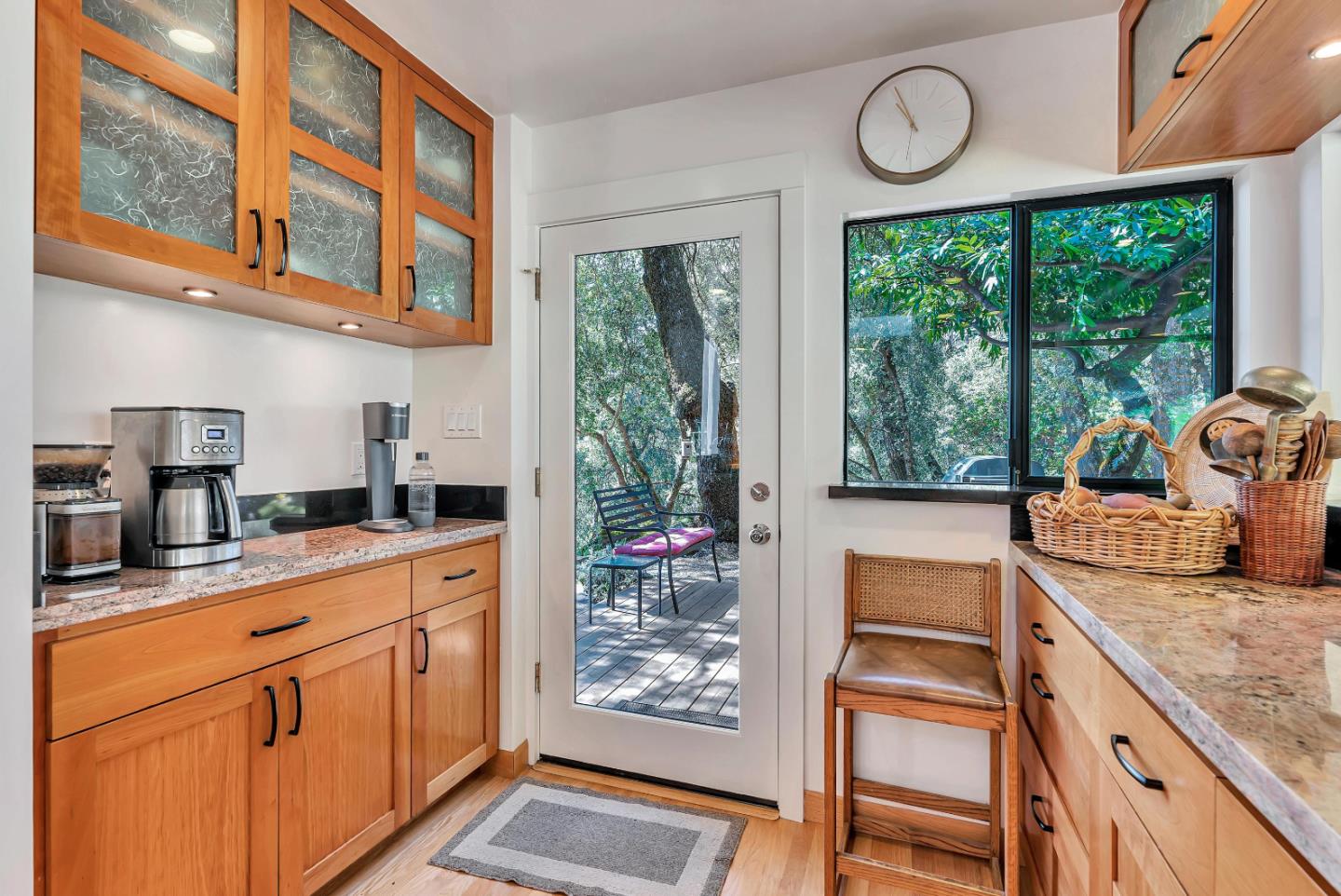 19170 Old Vineyard Road Los Gatos, CA 95033 - Photo 19 of 52 a kitchen with stainless steel appliances granite countertop a stove a sink and cabinets