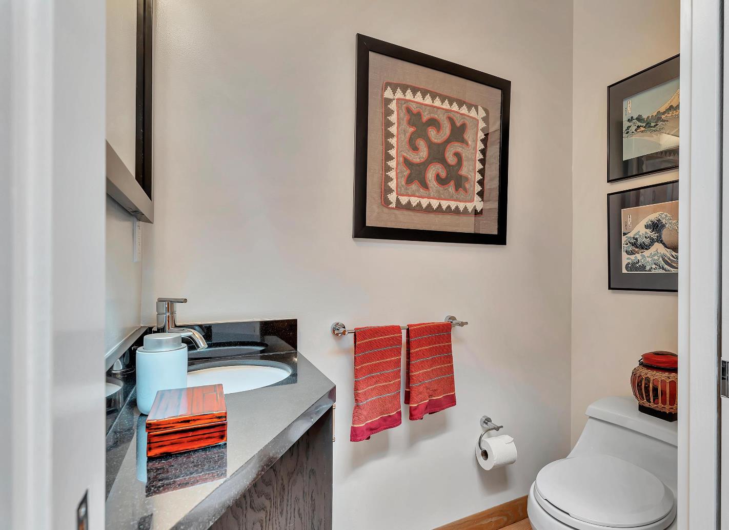 19170 Old Vineyard Road Los Gatos, CA 95033 - Photo 22 of 52 a bathroom with a sink toilet and vanity