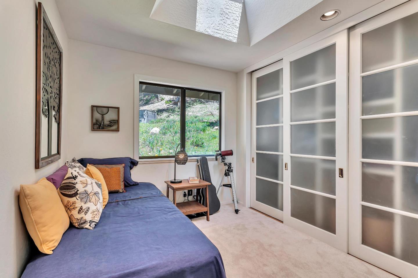 19170 Old Vineyard Road Los Gatos, CA 95033 - Photo 33 of 52 a bed room with a bed and a chair