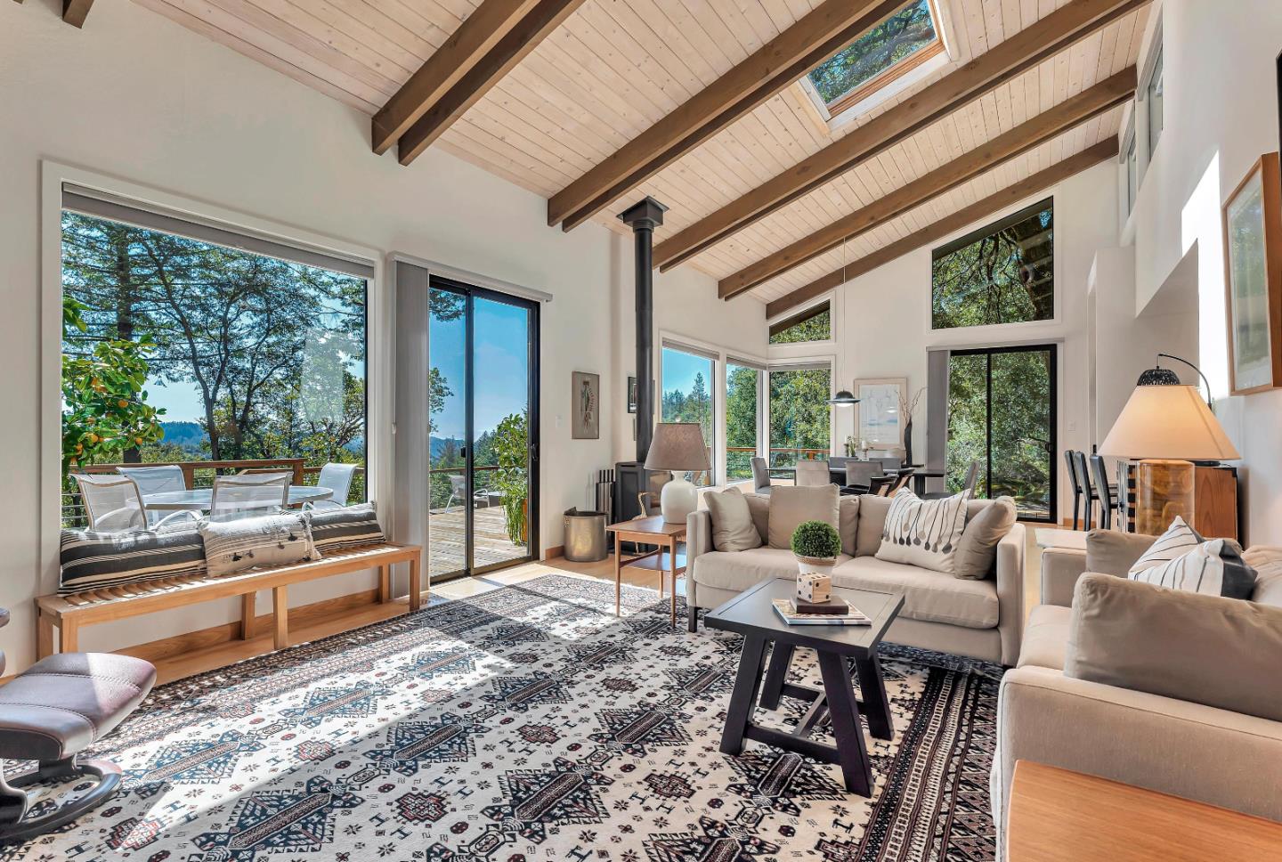 19170 Old Vineyard Road Los Gatos, CA 95033 - Photo 5 of 52 a living room with furniture and a large window