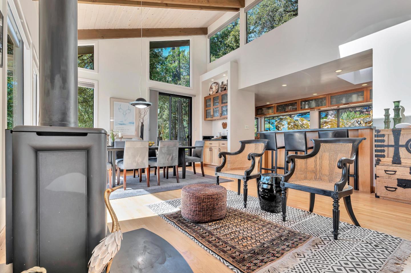 19170 Old Vineyard Road Los Gatos, CA 95033 - Photo 8 of 52 a living room with furniture and a rug