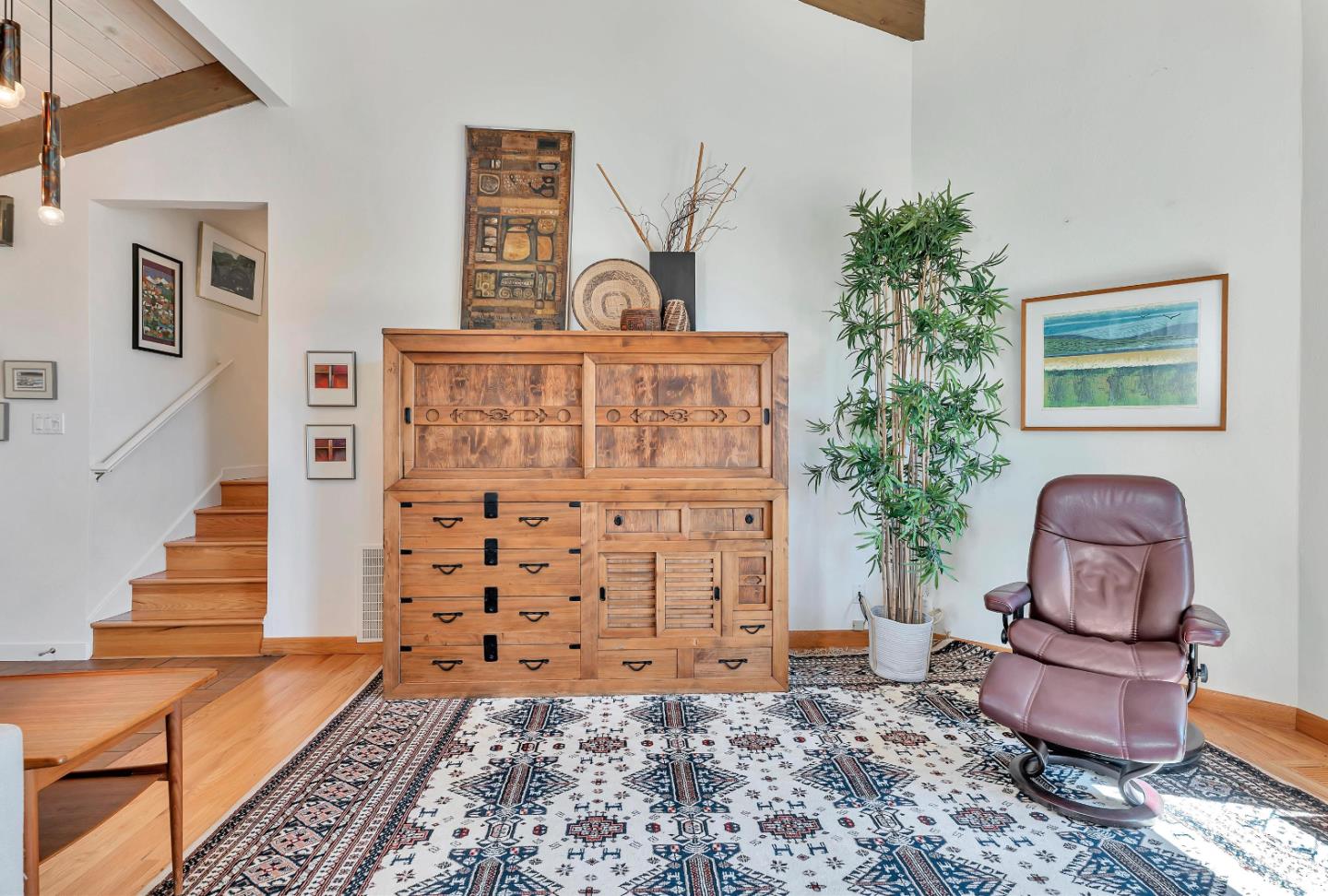 19170 Old Vineyard Road Los Gatos, CA 95033 - Photo 9 of 52 a living room with furniture and a potted plant