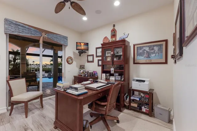 a bathroom with a shower and a glass door