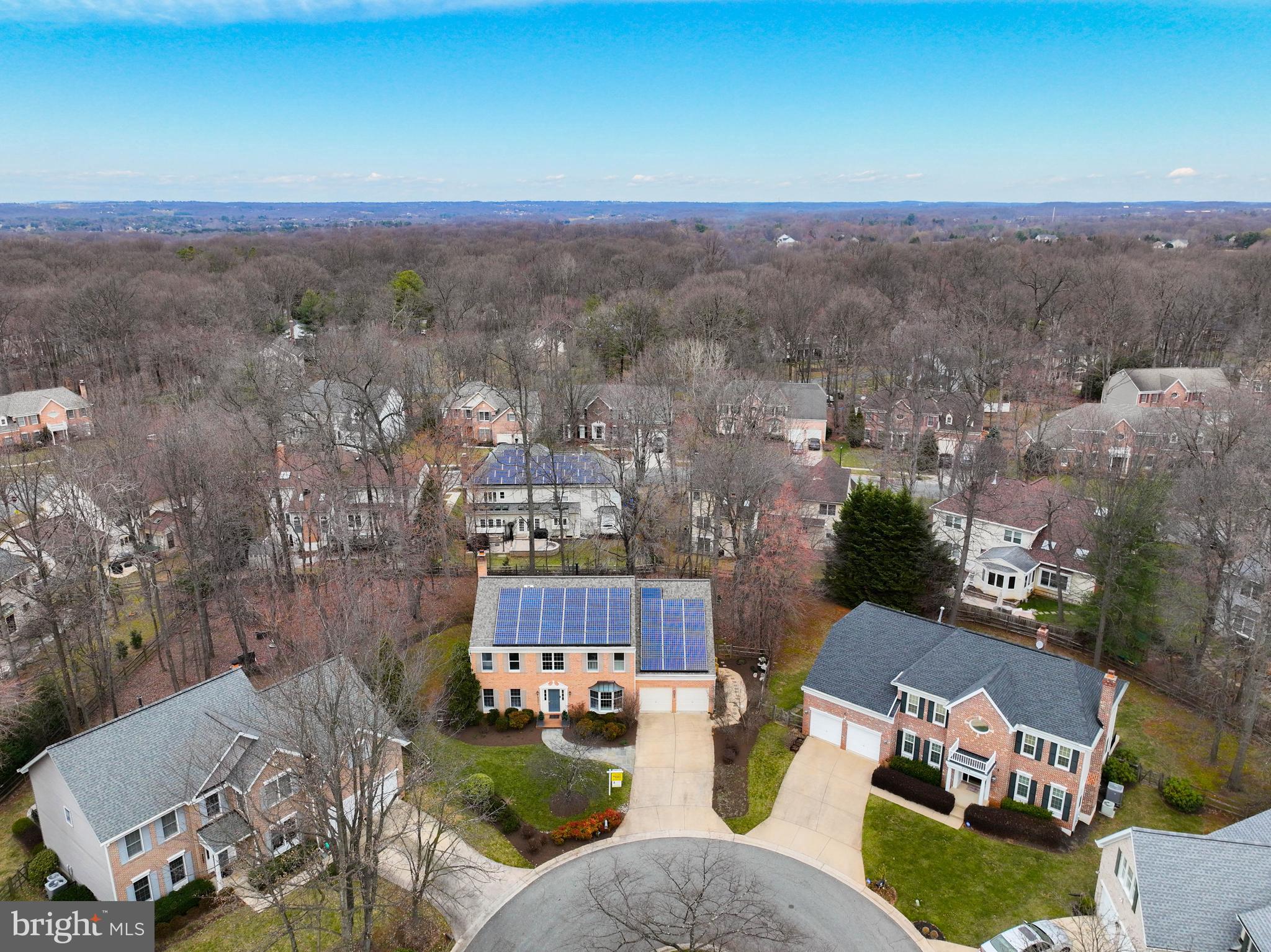 8001 Boulder Ridge Way Gaithersburg, MD 20882 - Photo 8 of 89 Aerial view of the cul-de-sac
