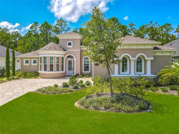 a house view with a garden space