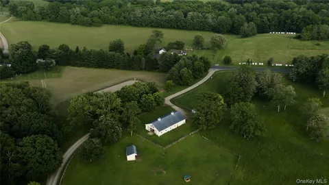 a view of a golf course with a park