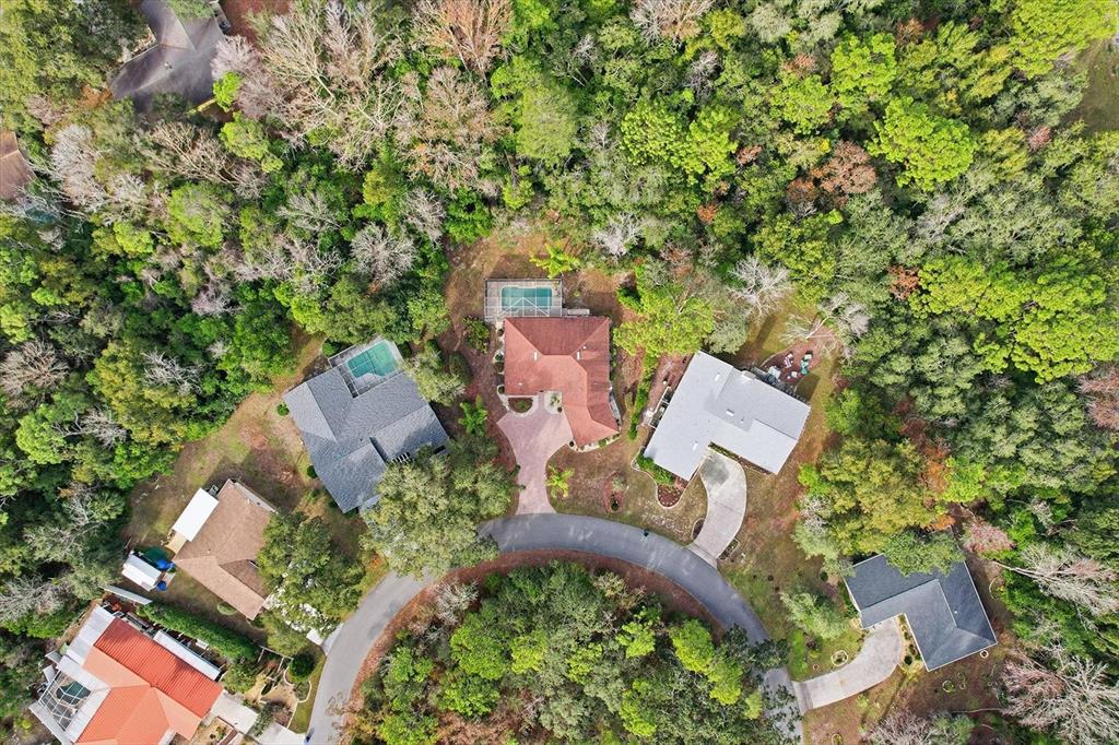 22 Mastic Court West Homosassa, FL 34446 - Photo 3 of 46 an aerial view of a house with a yard and outdoor seating