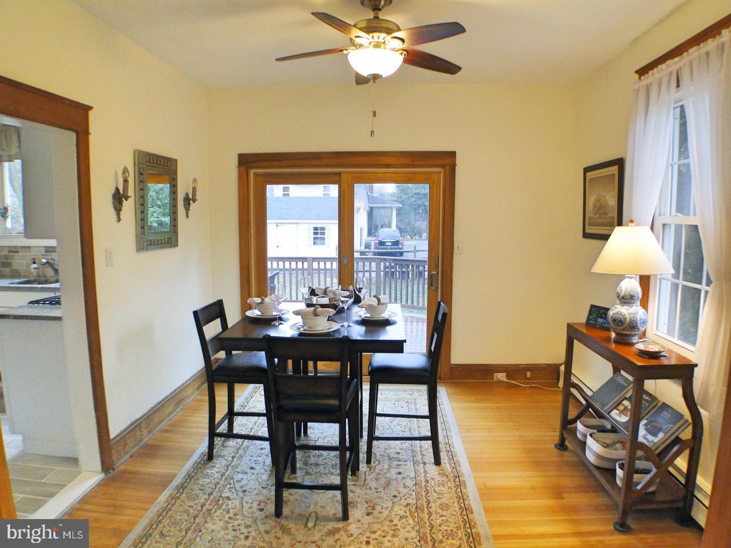 42 South Pennell Road Media, PA 19063 - Photo 8 of 34 Dining Room with Slider to Deck