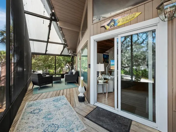 a view of a porch
