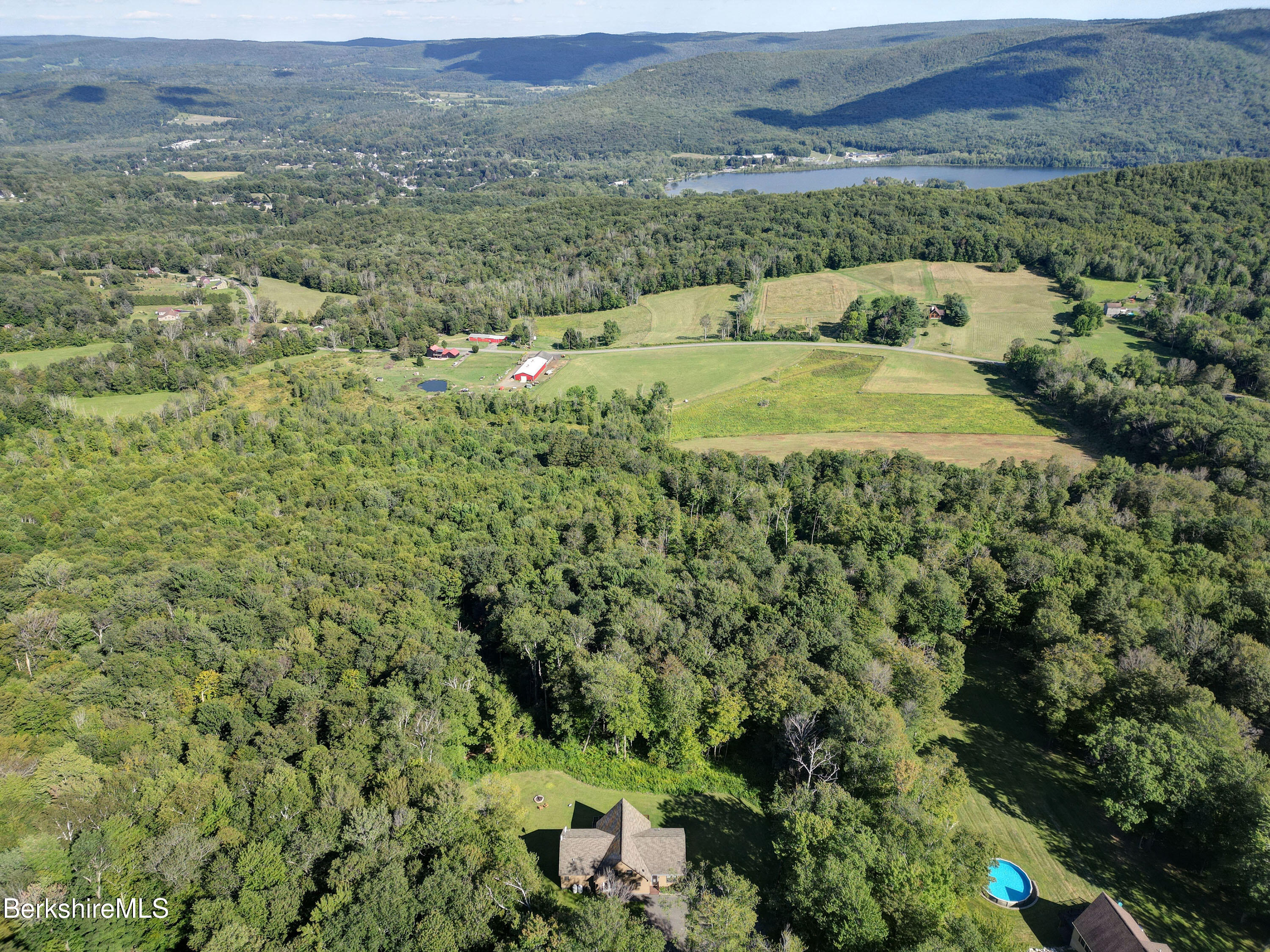 230 Curran Road Cheshire, MA 01225 - Photo 7 of 39 45 Aerial View