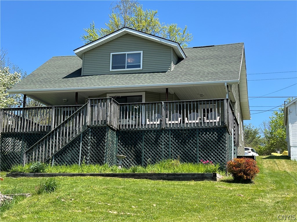 2055 Fitzgerald Point South Otisco, NY 13110 - Photo 5 of 22 from Lake looking at back of house