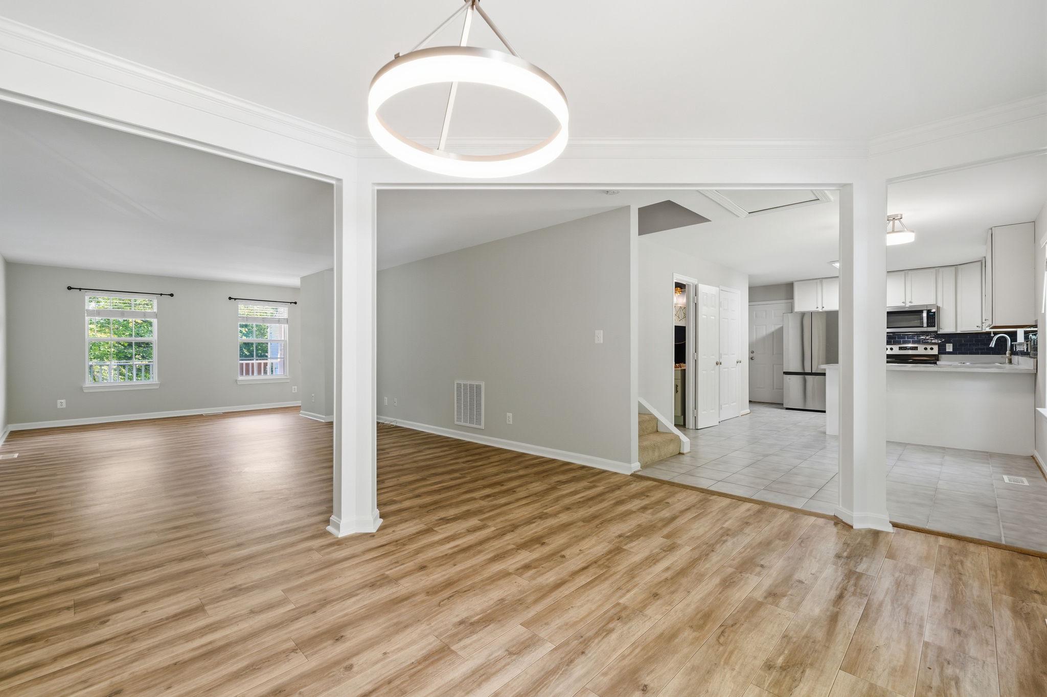 5425 South Branch Road Fredericksburg, VA 22407 - Photo 9 of 41 Dining space with updated lighting
