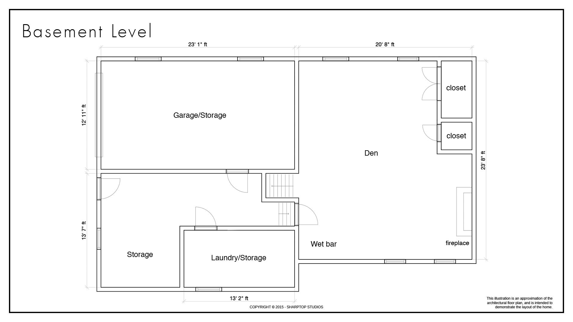 1920 Airview Road Southwest Roanoke, VA 24018 - Photo 22 of 23 floorplan-basement