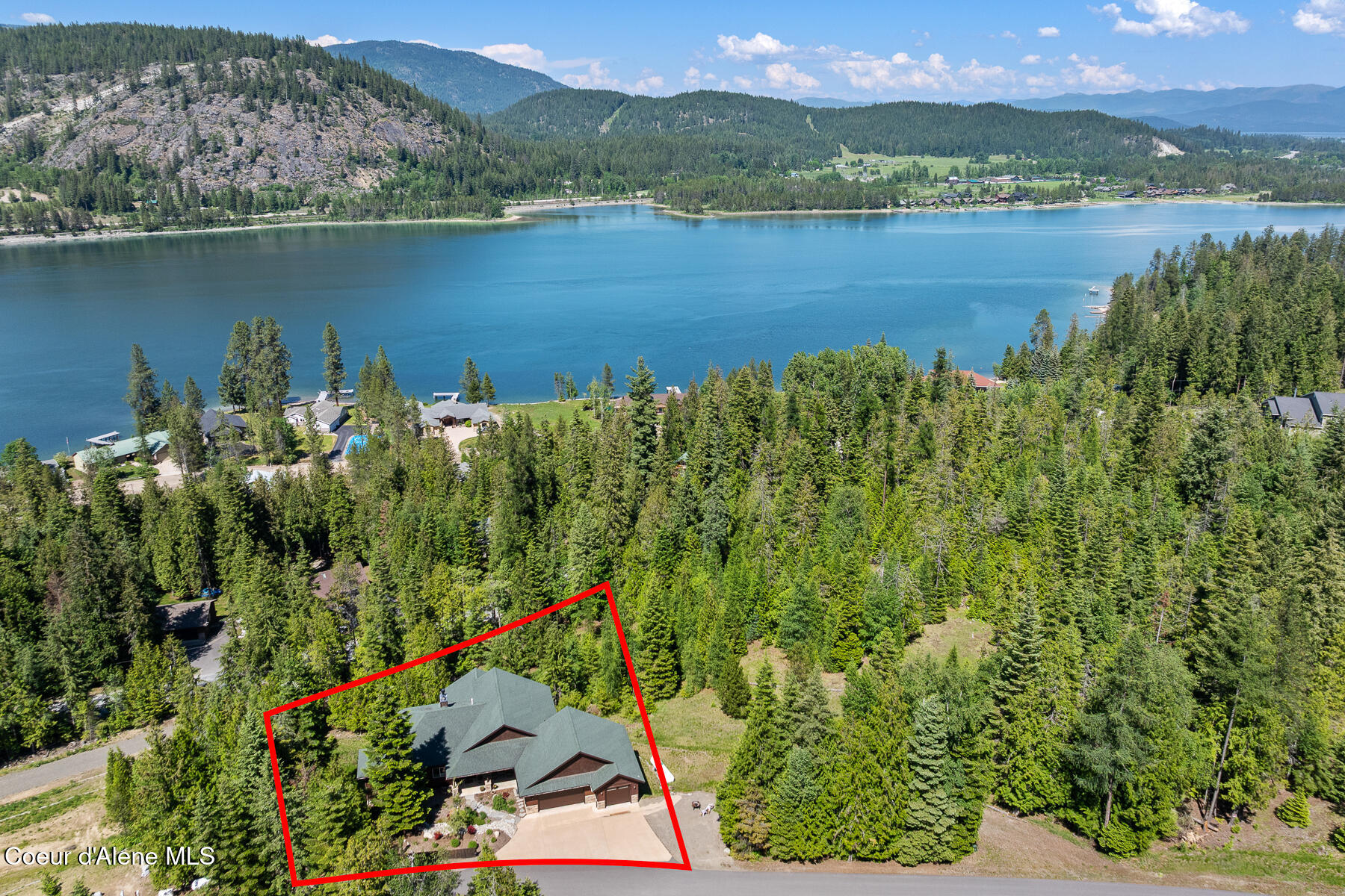 224 Buck Ridge Sagle, ID 83860 - Photo 81 of 85 Aerial_224BuckRidgeRd-10_Outlined