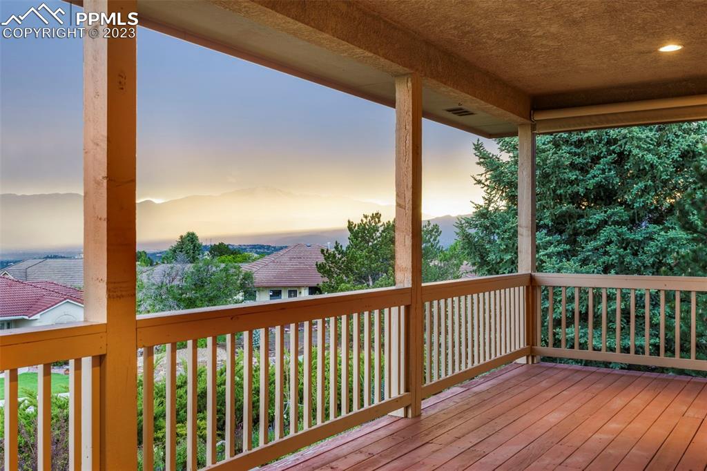4120 Saddle Rock Road Colorado Springs, CO 80918 - Photo 46 of 50 a view of a wooden deck