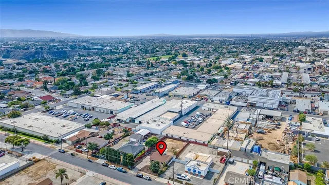 an aerial view of a city