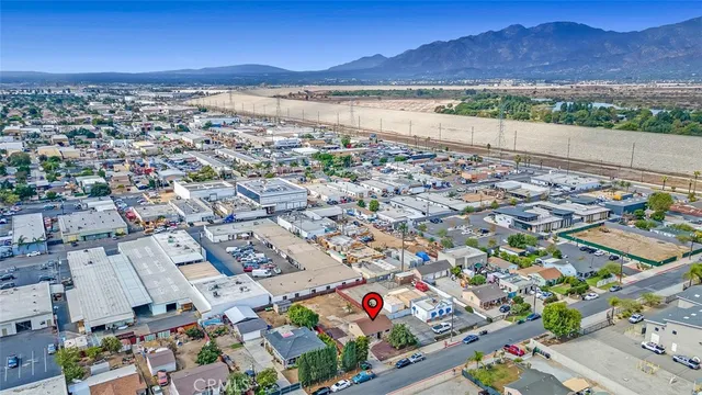 an aerial view of residential building with outdoor space
