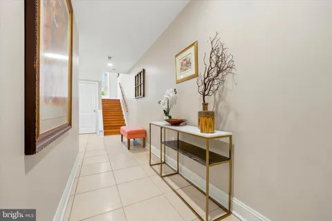 a room with furniture and white walls