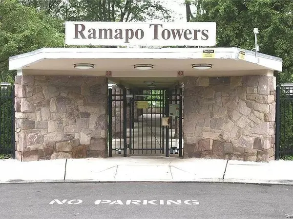 a view of a entrance door of the building