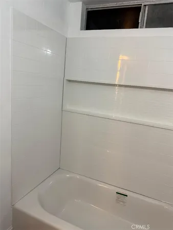 a bathroom with a tub