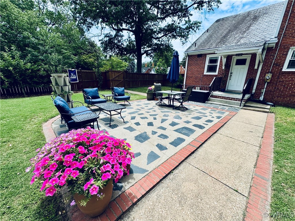 4100 Patterson Avenue Richmond, VA 23221 - Photo 32 of 37 a view of a backyard with sitting area and furniture