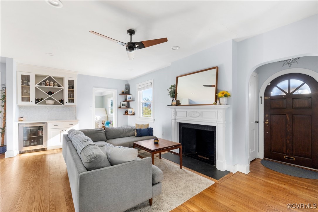 4100 Patterson Avenue Richmond, VA 23221 - Photo 8 of 37 a living room with furniture and a fireplace