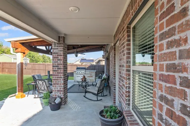 a view of outdoor seating space