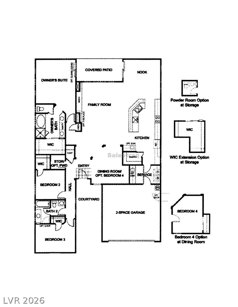 1020 East Rome Boulevard North Las Vegas, NV 89086 - Photo 29 of 29 Floor Plan Reverse Image w/Bdrm 4 & Powder Room