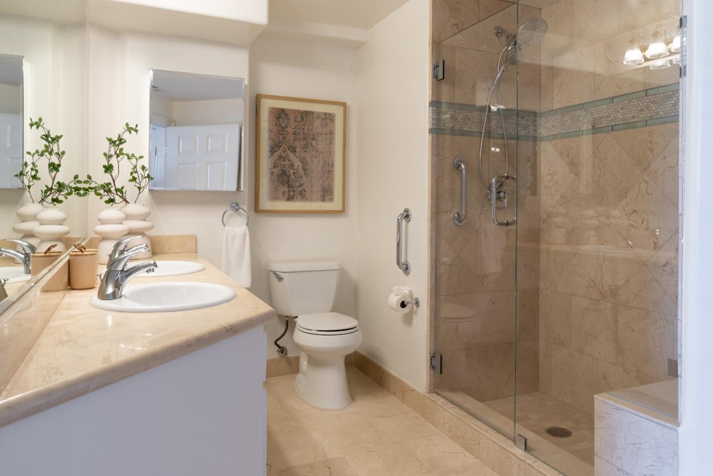 1237 Capuchino Avenue, Unit 7 Burlingame, CA 94010 - Photo 21 of 40 a bathroom with a sink toilet and shower