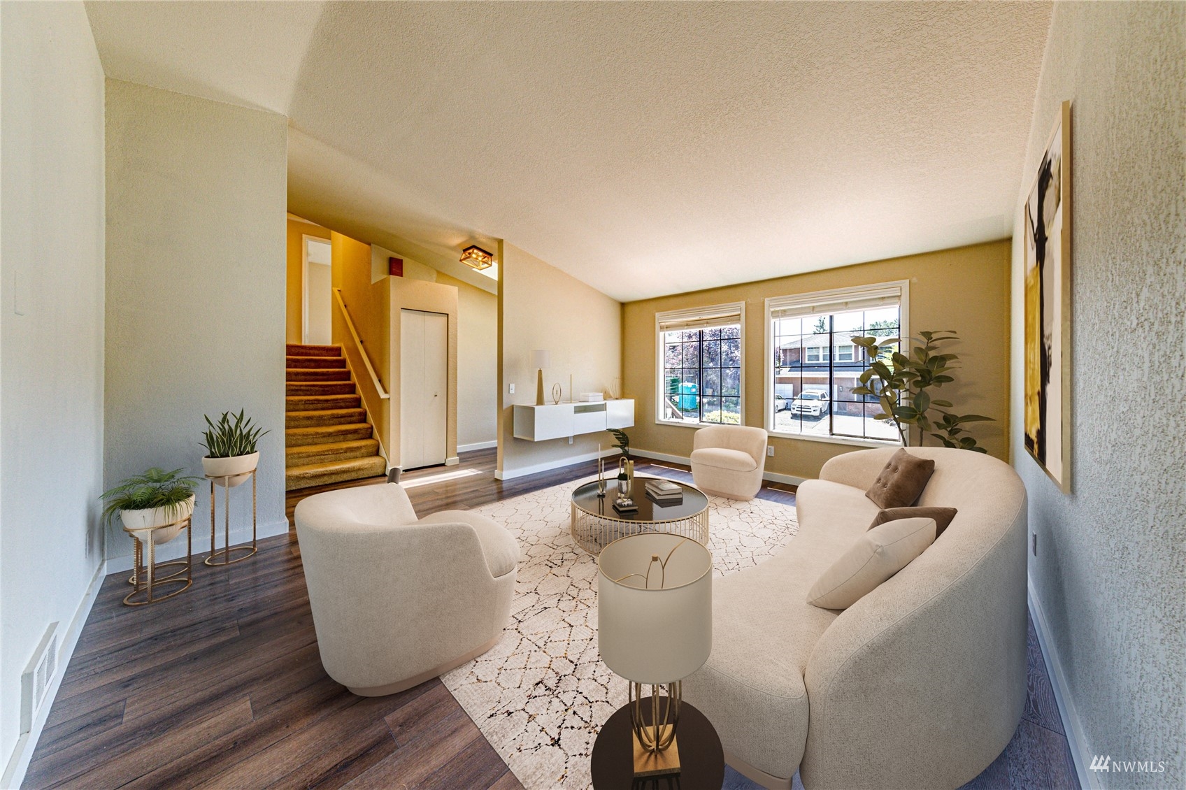 1027 233rd Place Southwest Bothell, WA 98021 - Photo 5 of 27 a living room with furniture and a large window