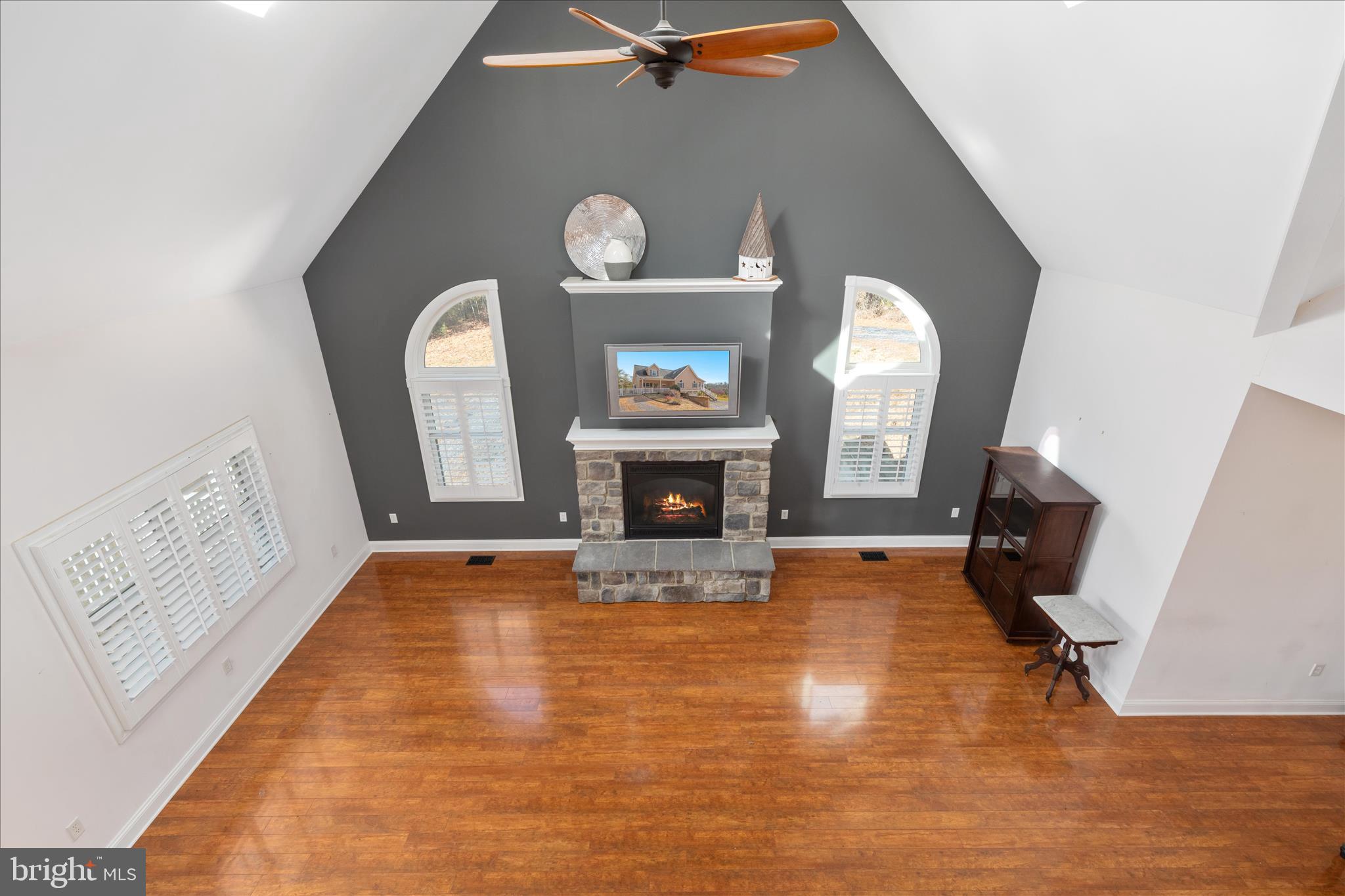 882 Liberty Furnace Road Edinburg, VA 22824 - Photo 27 of 47 a view of living room with furniture and a fireplace